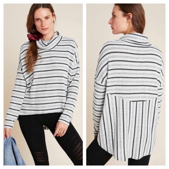 Anthropologie Saturday Sunday Pippa Hacci Oversized Turtleneck Sweater Large - Picture 1 of 16
